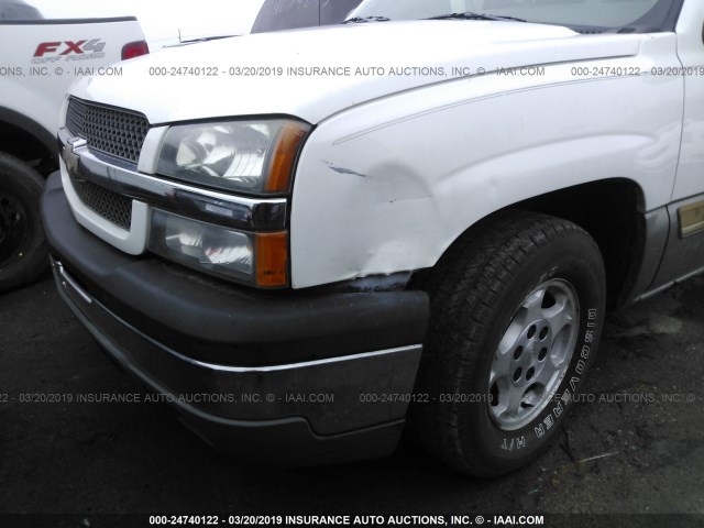 2GCEC19T131265020 - 2003 CHEVROLET SILVERADO C1500 WHITE photo 6