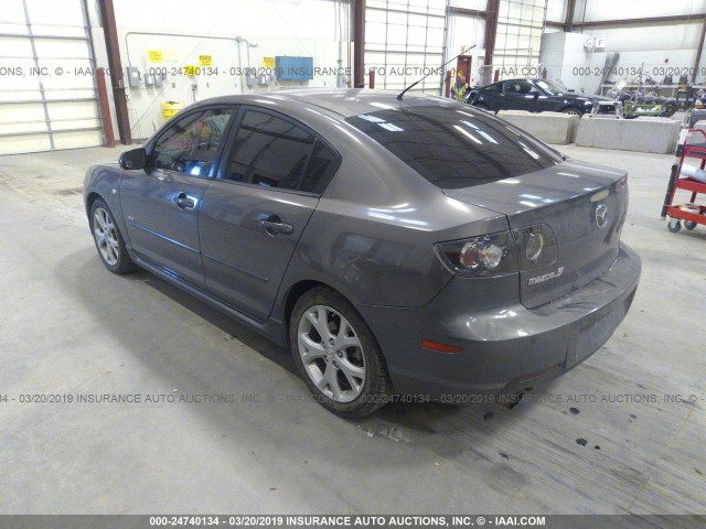 JM1BK324X71638541 - 2007 MAZDA 3 S GRAY photo 3