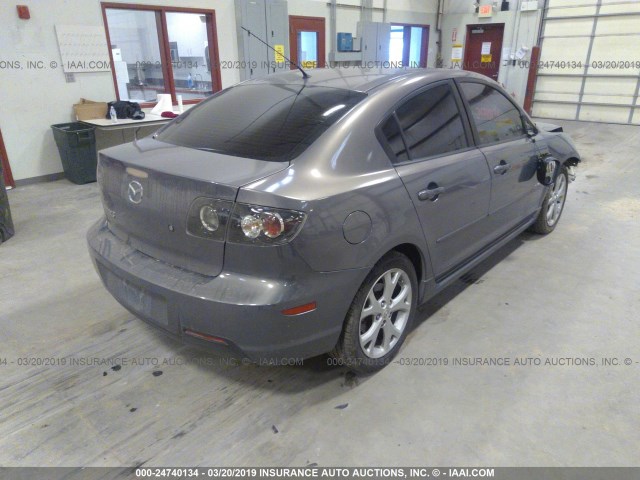 JM1BK324X71638541 - 2007 MAZDA 3 S GRAY photo 4