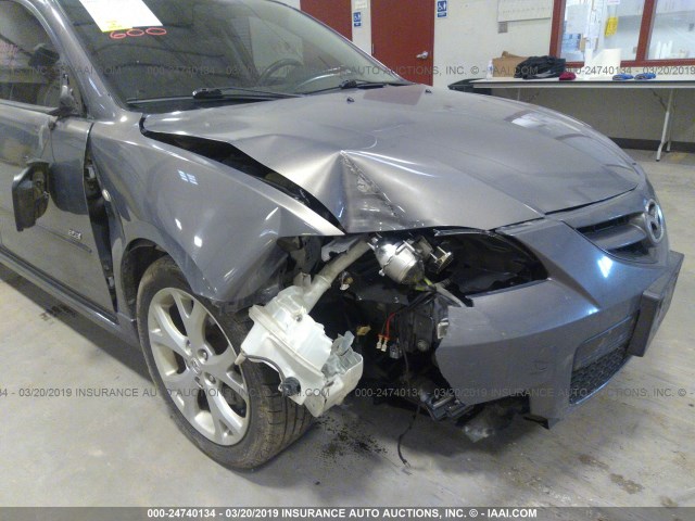 JM1BK324X71638541 - 2007 MAZDA 3 S GRAY photo 6