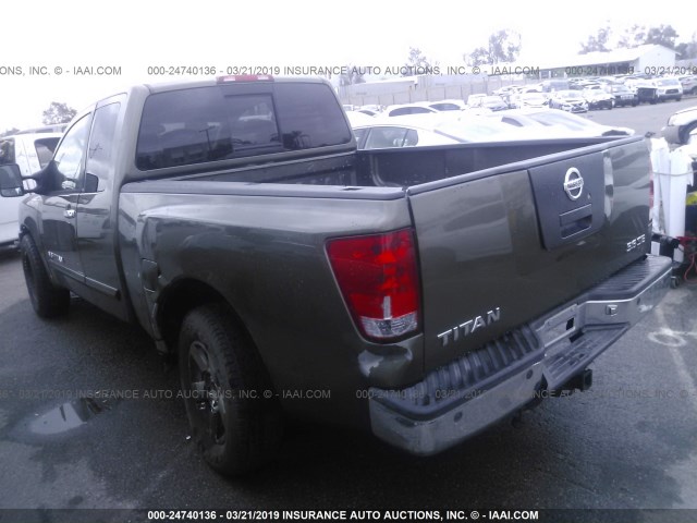 1N6AA06A45N556904 - 2005 NISSAN TITAN XE/SE/LE GREEN photo 3