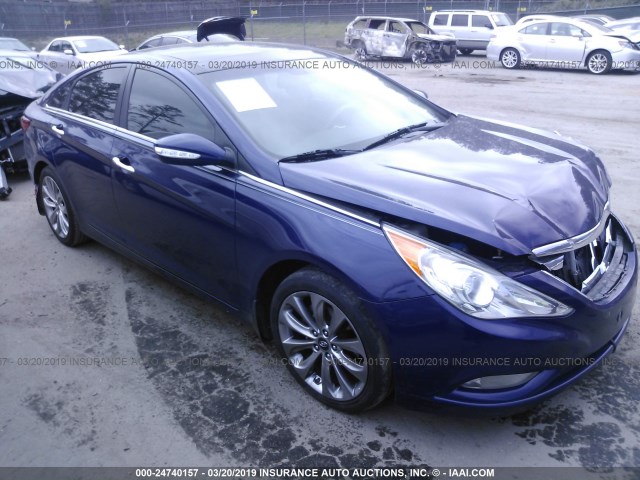 5NPEC4AB5CH332303 - 2012 HYUNDAI SONATA SE/LIMITED BLUE photo 1