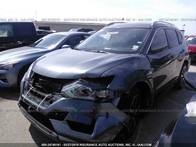 5N1AT2MT4KC774194 - 2019 NISSAN ROGUE S/SL/SV GRAY photo 2