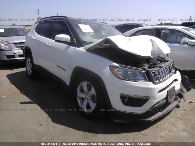 3C4NJCBB3JT140213 - 2018 JEEP COMPASS LATITUDE WHITE photo 1