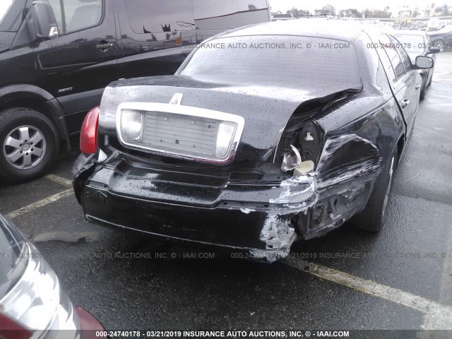 1LNHM84W15Y606707 - 2005 LINCOLN TOWN CAR EXECUTIVE L BLACK photo 6