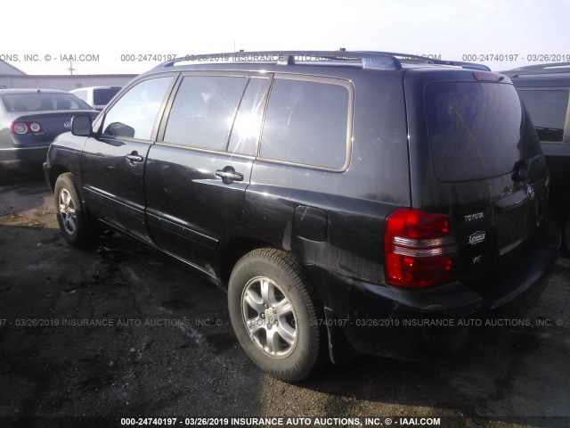 JTEGF21A220057721 - 2002 TOYOTA HIGHLANDER LIMITED BLACK photo 3