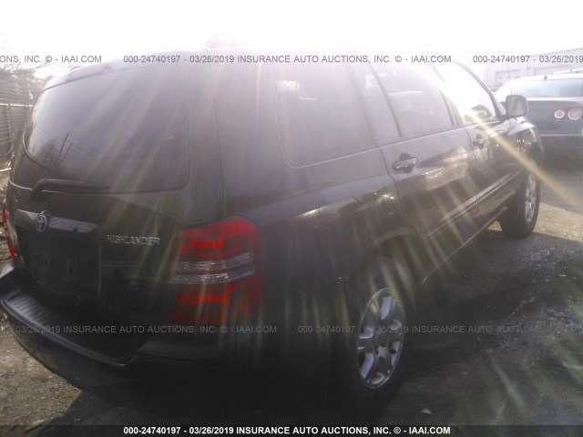 JTEGF21A220057721 - 2002 TOYOTA HIGHLANDER LIMITED BLACK photo 4