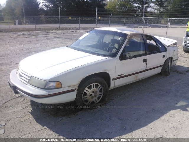 2G1WN54TXP9184353 - 1993 CHEVROLET LUMINA EURO WHITE photo 2