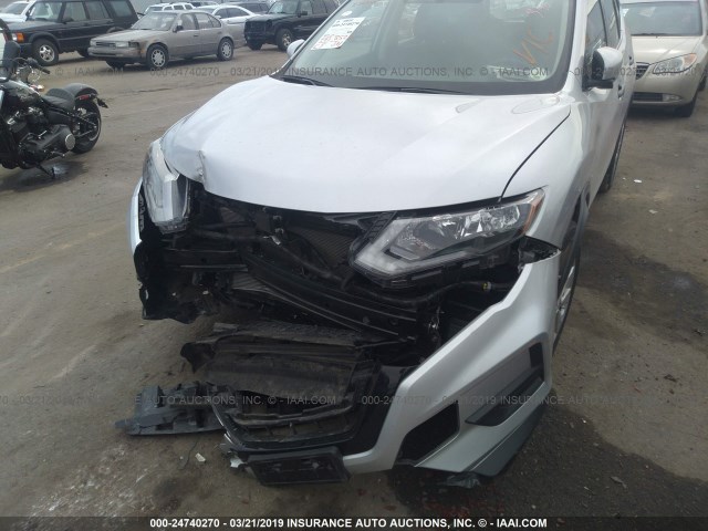 KNMAT2MV0JP512993 - 2018 NISSAN ROGUE S/SV SILVER photo 6