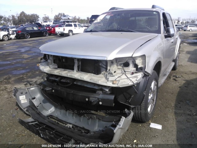 1FMEU33E98UA27989 - 2008 FORD EXPLORER SPORT TR LIMITED SILVER photo 2