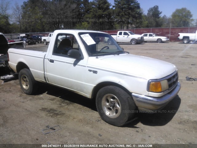 1FTCR10X7PTA97213 - 1993 FORD RANGER WHITE photo 1