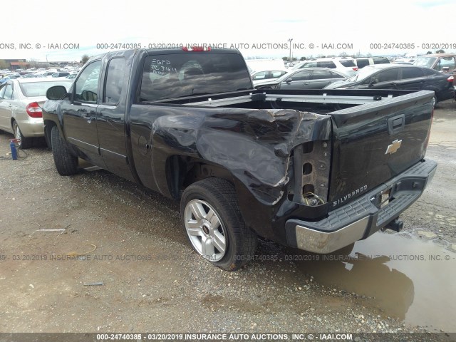 2GCEC19J981194025 - 2008 CHEVROLET SILVERADO C1500 BLACK photo 3