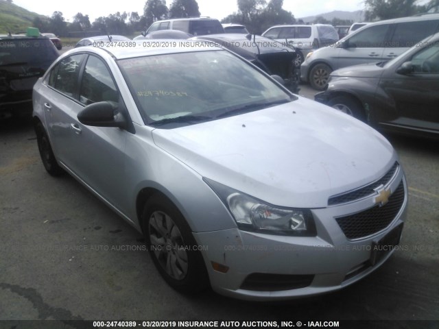 1G1PA5SG4D7271734 - 2013 CHEVROLET CRUZE LS GRAY photo 1