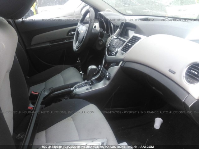 1G1PA5SG4D7271734 - 2013 CHEVROLET CRUZE LS GRAY photo 5