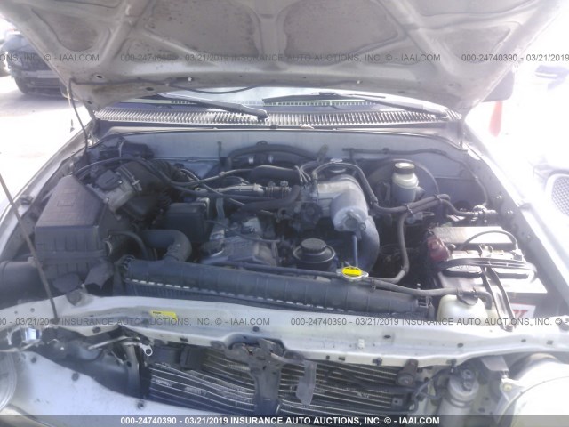 5TEGM92NX2Z101517 - 2002 TOYOTA TACOMA DOUBLE CAB PRERUNNER GRAY photo 10