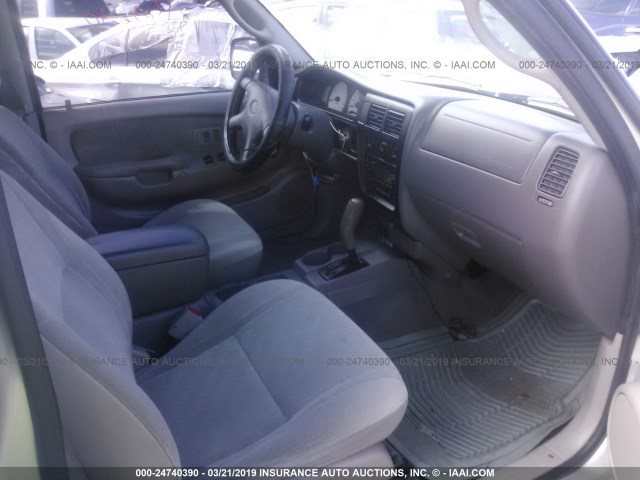 5TEGM92NX2Z101517 - 2002 TOYOTA TACOMA DOUBLE CAB PRERUNNER GRAY photo 5