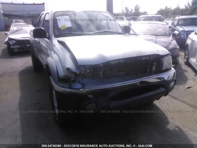 5TEGM92NX2Z101517 - 2002 TOYOTA TACOMA DOUBLE CAB PRERUNNER GRAY photo 6