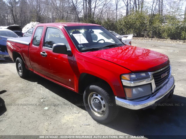 1GTCS19E878127943 - 2007 GMC CANYON RED photo 1