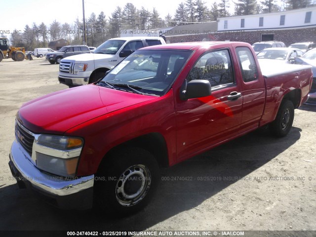 1GTCS19E878127943 - 2007 GMC CANYON RED photo 2