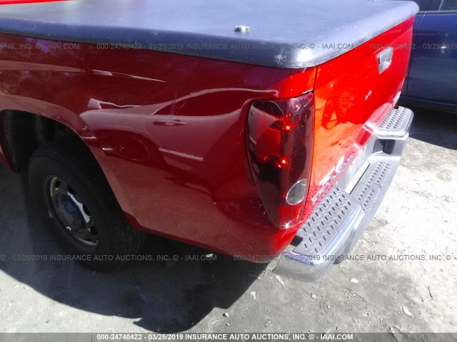 1GTCS19E878127943 - 2007 GMC CANYON RED photo 6