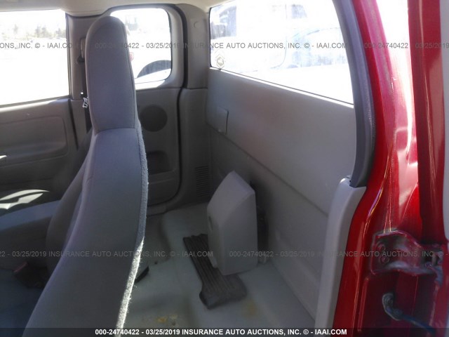 1GTCS19E878127943 - 2007 GMC CANYON RED photo 8