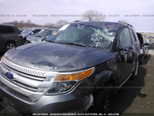 1FMHK7D81CGA44943 - 2012 FORD EXPLORER XLT BROWN photo 6