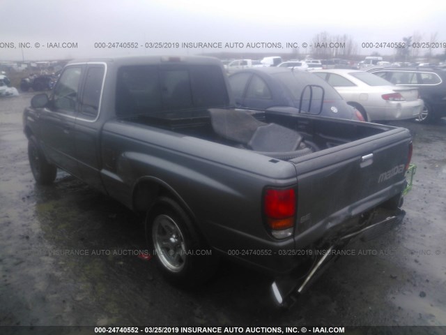 4F4YR16C3WTM22083 - 1998 MAZDA B2500 CAB PLUS GRAY photo 3