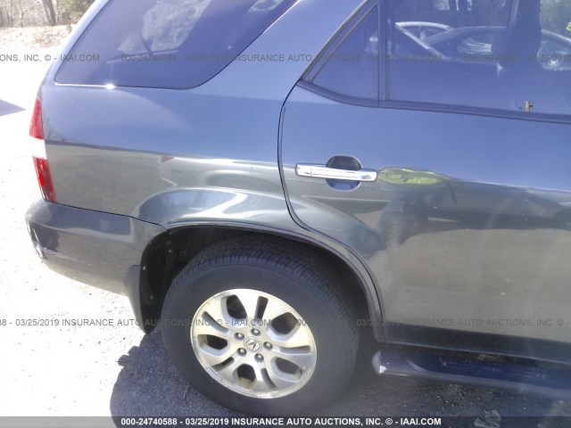 2HNYD18613H507392 - 2003 ACURA MDX TOURING GRAY photo 6