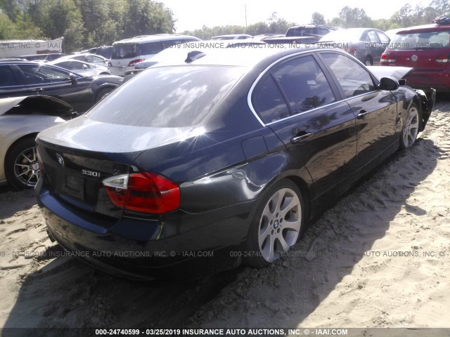 WBAVB335X6KR80954 - 2006 BMW 330 I BLACK photo 4