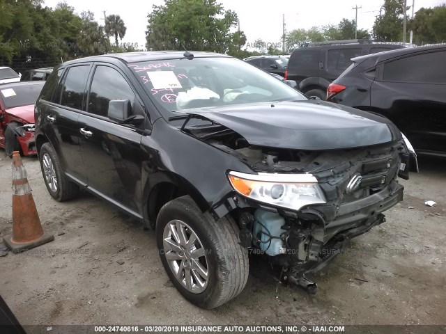 2FMDK3JCXBBA63402 - 2011 FORD EDGE SEL BLACK photo 1