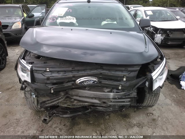 2FMDK3JCXBBA63402 - 2011 FORD EDGE SEL BLACK photo 6