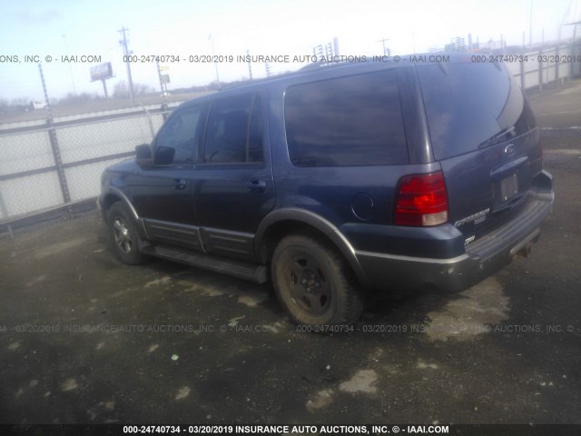 1FMFU17L43LA87503 - 2003 FORD EXPEDITION EDDIE BAUER BLUE photo 3