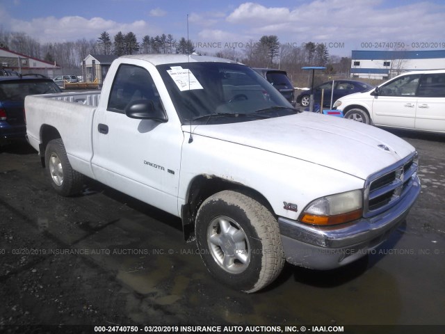 1B7FL26X0WS507236 - 1998 DODGE DAKOTA WHITE photo 1