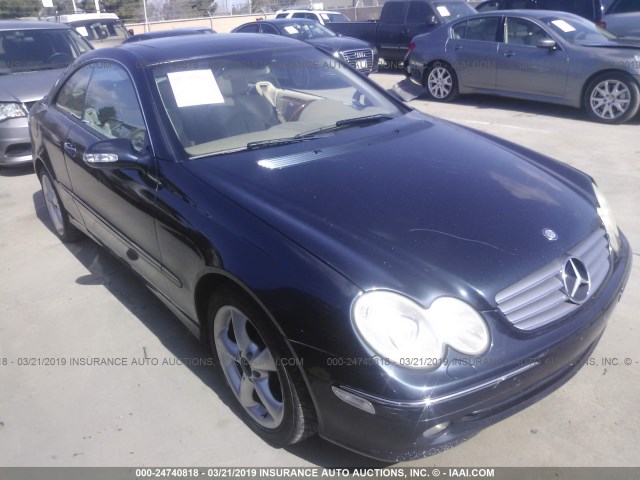 WDBTJ65J84F081135 - 2004 MERCEDES-BENZ CLK 320C Dark Blue photo 1