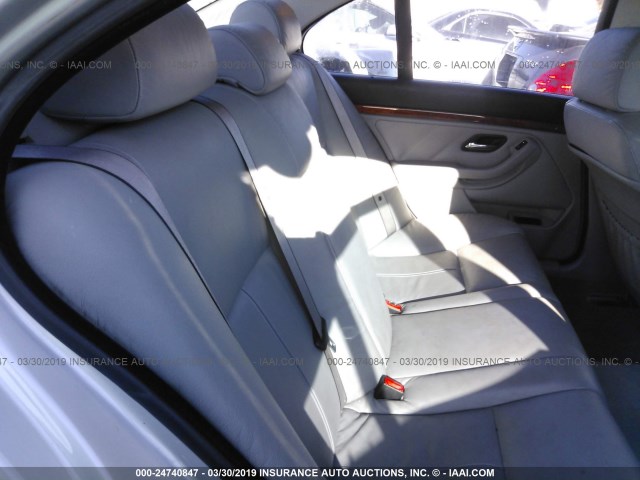 WBADT63402CH91500 - 2002 BMW 530 I AUTOMATIC SILVER photo 8