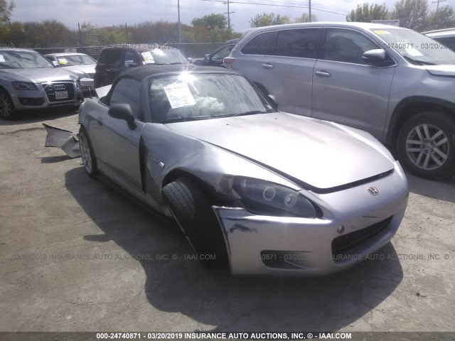 JHMAP11413T000212 - 2003 HONDA S2000 SILVER photo 1