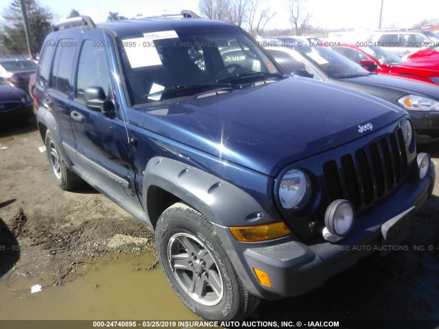 1J4GL38K96W219438 - 2006 JEEP LIBERTY RENEGADE BLUE photo 1