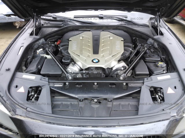 WBAKA8C5XACY35869 - 2010 BMW 750 I GRAY photo 10