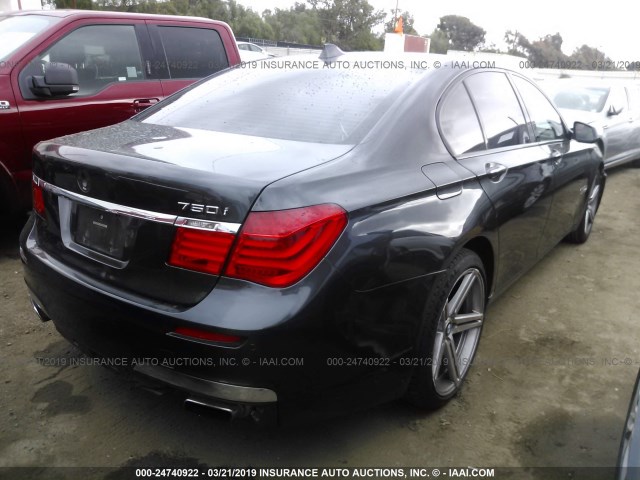 WBAKA8C5XACY35869 - 2010 BMW 750 I GRAY photo 4