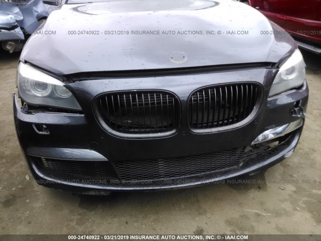 WBAKA8C5XACY35869 - 2010 BMW 750 I GRAY photo 6