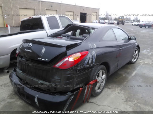 4T1CA30P36U076012 - 2006 TOYOTA CAMRY SOLARA SE/SLE BLACK photo 4