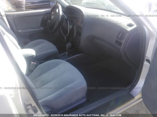 KMHDN46D35U145789 - 2005 HYUNDAI ELANTRA GLS/GT SILVER photo 5