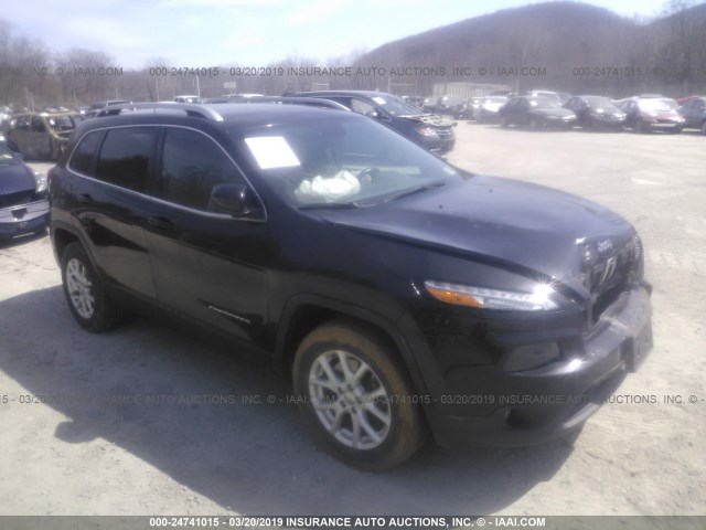 1C4PJMCS8GW289071 - 2016 JEEP CHEROKEE LATITUDE BLACK photo 1