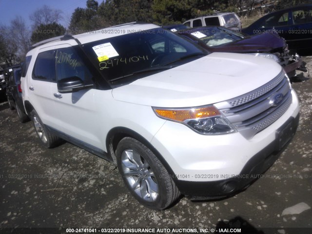 1FMHK8D84CGA86416 - 2012 FORD EXPLORER XLT WHITE photo 1