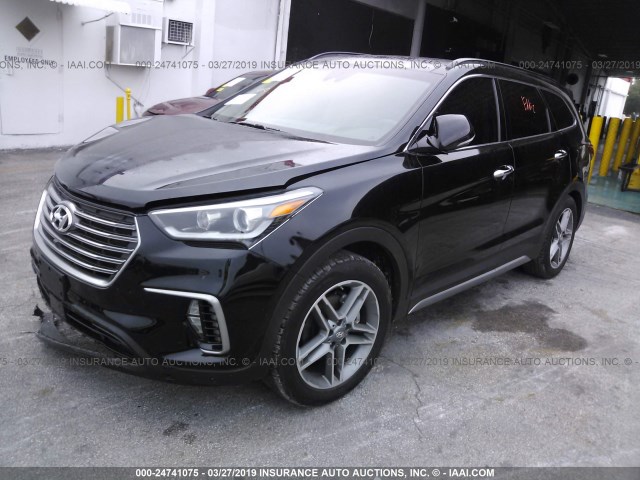 KM8SRDHF5JU282477 - 2018 HYUNDAI SANTA FE SE/LIMITED BLACK photo 2