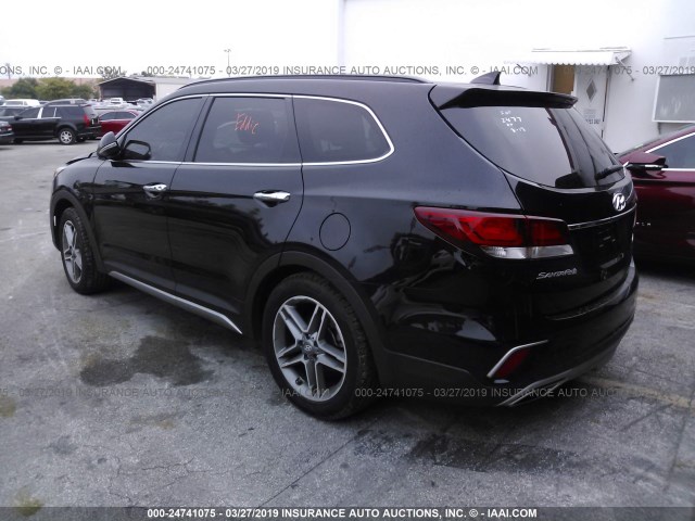 KM8SRDHF5JU282477 - 2018 HYUNDAI SANTA FE SE/LIMITED BLACK photo 3