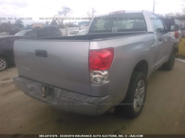 5TFJU52107X001419 - 2007 TOYOTA TUNDRA SILVER photo 4