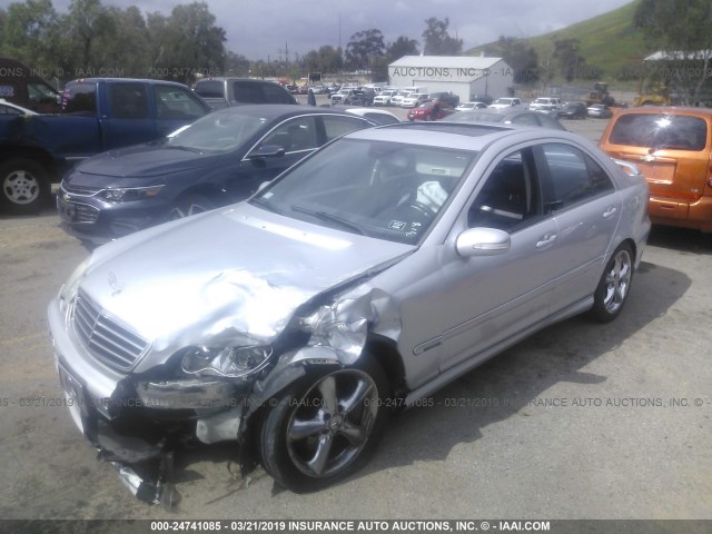 WDBRF52H56F790891 - 2006 MERCEDES-BENZ C GENERATION 2006 230 GRAY photo 2