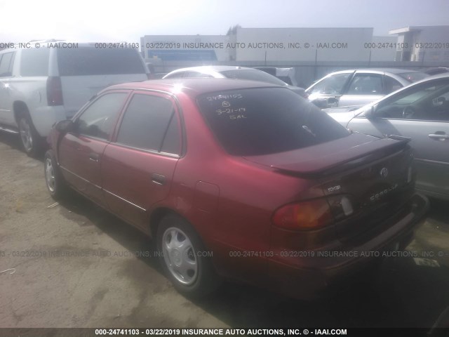 1NXBR12E7XZ178712 - 1999 TOYOTA COROLLA VE/CE/LE RED photo 3