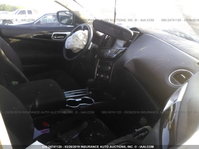 5N1DR2MN0HC677614 - 2017 NISSAN PATHFINDER S/SV/SL/PLATINUM BLUE photo 5